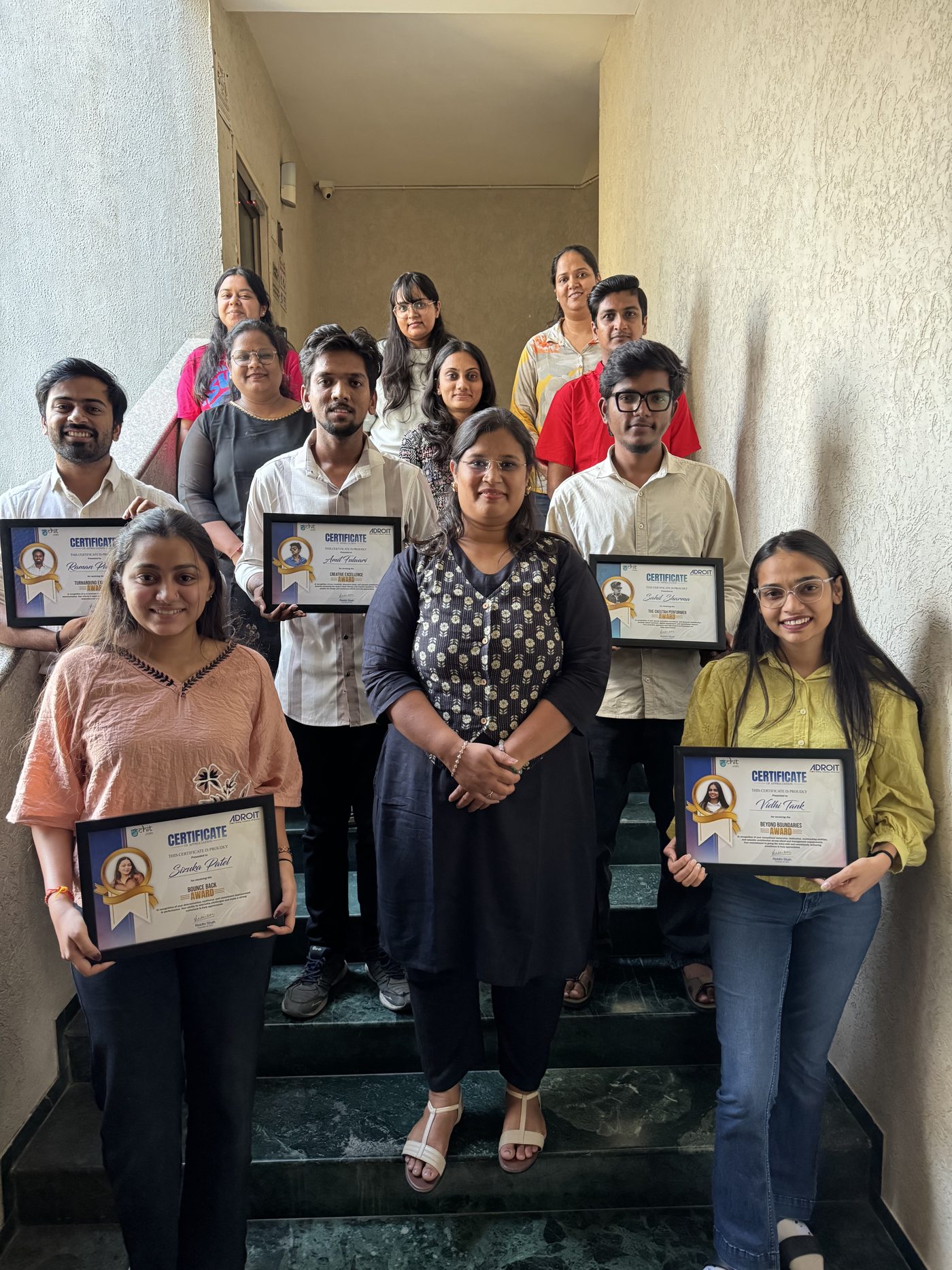 Team moment at ADROIT HR Services